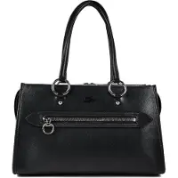 Lacoste Handtasche Schultertasche Celys Top Handle Bag Noir schwarz