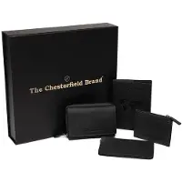 The Chesterfield Brand Leder Geldbörse Gift Set Leather Ladie's Black schwarz