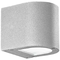 ROSSINI ILLUMINAZIONE Silberne LED-Applikation 4,5 W Single Emission Rund Grau 3000K 60° IP65 - Rossini Group | Designer-Wandbeleuchtung für den Außenbereich