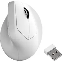 Keychron M5, rechts, Vertikale Ausführung, Optisch, RF Wireless + Bluetooth + USB Type-C, 30000 DPI, Weiß
