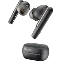 Poly Voyager Free 60+ UC Carbon Black Earbuds +BT700 USB-A Adapter +Touchscreen-Ladeetui, Kabellos, Anrufe/Musik, Kopfhörer, Schwarz
