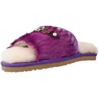Mou SLIDE SLIPPER LONG HAIR P Violett