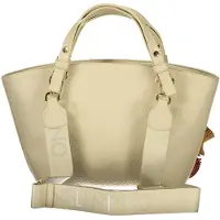 Valentino Elegante Beige Damen Tasche mit Henkeln und Schulterriemen