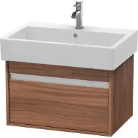 Duravit Waschtischunterschrank Ketho 65x44cm, Nussb Nat, 1 Ausz., wandhängend