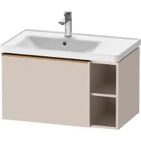 Duravit Waschtischunterschrank D-Neo 78,4x45,2cm, 1 A, B L, bron geb/Taupe ma
