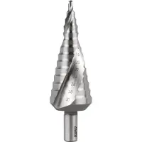 RUKO Stufenbohrer HSS Co 5, geschliffen, spiralgenutet mit Kreuzanschliff 100 mm