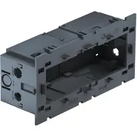OBO 6288579 Geräteeinbaudose 3-fach für Modul 45 51x76x160 Polyamid eisengrau RAL 7011 71GD9-2
