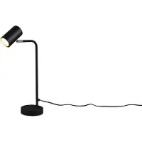 TRIO Tischleuchte Marley, schwarz, Höhe 45 cm, Metall
