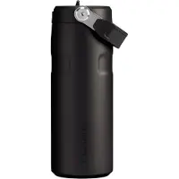 Stanley The AeroLight IceFlow Bottle Flip Straw 2.0 16oz, Black 10-12110-117 Thermosflasche mit Trinkhalm, 470 ml