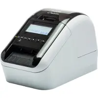 Brother QL-820NWB Etikettendrucker USB & WLAN, zweifarbig (Schwarz/Rot), tintenlos, Abschneideeinheit