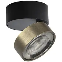 ROSSINI ILLUMINAZIONE Lochapplikation/Deckenleuchte Schwarz/Bronze LED 7W IP20 3000K CRI90 - Verstellbare Wand- und Deckenleuchte aus Aluminium - Rossini Group