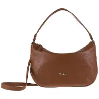 Pierre Cardin Damen-Schultertasche Echtes Leder Braun Edera Plus Brown UNICA 32.5x19x10 cm 55094-BRUCIATO
