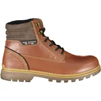 Carrera Braune Herren Schnürstiefel mit Kontrasten und Logo-Details
