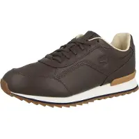 Timberland für Herren. TB0A2MP3W011 Lederturnschuhe Scout Heights dunkelbraun (45), Wohnung, Schnürsenkel, Lässig