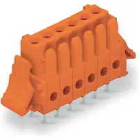 Wago 734-506/037-000 THT-Federleiste,gerade,Rastermaß 3,81 mm,orange 734506037000 - 50 Stück