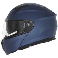 NOX Klapphelm N967 Blau Matt mit Sonnenblende, Größe L, Motorradhelm