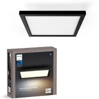 Philips Hue Deckenleuchte Aurelle Quadratische Panelleuchte Schwarz