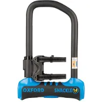 Oxford Fahrradschloss U-Lock 260x177mm Blau Anti-Diebstahl-Schutz