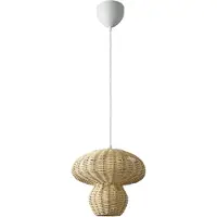 Nordlux Hängeleuchte Allie, Rattan, Pilzform, naturbraun