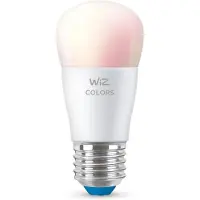 WiZ Connected P45 LED-Lampe E27 4,9 W Tropfen satiniert RGBW
