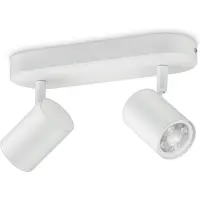 WiZ Connected IMAGEO 2 x einstellbarer Spot, Bluetooth, Weiß, LED, Metall, GU10, 2200 K