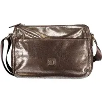 Laura Biagiotti Elegante Damantasche in Bronze mit verstellbarem Schultergurt & Schutzfüßchen