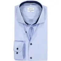 Seidensticker Business Hemd Herren Slim Fit Baumwolle blau, 43 738003-0001-00430
