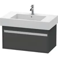 Duravit Waschtischunterschrank Ketho 80x45,5cm, graph ma, 1 Ausz., wandhängend