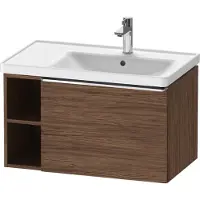 Duravit Waschtischunterschrank D-Neo 78,4x45,2cm, 1 A, B re, chr/Nussb dkl.