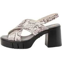 Art für Damen. 119901323003_017 Ledersandalen 1990 Eivissa off white (39), Weiß, 8 bis 10 cm, Klettverschluss, Lässig