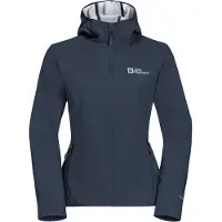 Jack Wolfskin Bornberg Hoody W midnight sky / grey (T0470) XS