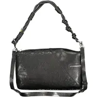 Desigual Stylische Schwarze Umhängetasche mit Vielseitigem Design und Funktionalität