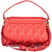 Valentino Elegante Rote Damengriff-Tasche mit Schulterriemen und Drehverschluss