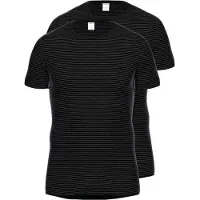 Ammann Unterhemd "2er Pack T-Shirt Unterhemd Day Classic", Herren, Gr. 5, N-Gr, grau (anthrazit), Obermaterial: 75% Baumwolle CO. 25% Polyester PES., Unterhemden Unterhemd