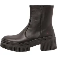 Art für Damen. 113741101003_001 Lederstiefeletten 1374 schwarz (41), 3 bis 5 cm, Reißverschluss, Lässig