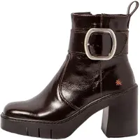Art für Damen. 119791112003_012 Braune Lederstiefeletten 1979 (41), 8 bis 10 cm, Reißverschluss, Lässig