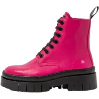 Art für Damen. 119531108003_043 Lederstiefeletten 1953 rosa (42), 3 bis 5 cm, Schnürsenkel, Lässig