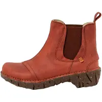 El naturalista für Damen. 2N1583HA0005_008 Lederstiefeletten N158 Arizona rot (37), 1 bis 3 cm, Keine, Lässig