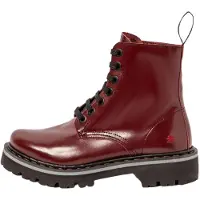 Art Unisex. 111661467003_008 Leder-Stiefeletten 1166 Marina burgundy (41), Wohnung, Schnürsenkel, Lässig, Bordeaux