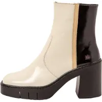 Art für Damen. 1197413ES003_0MU Lederstiefeletten 1974 Berna beige (39), 5 bis 8 cm, Reißverschluss, Lässig