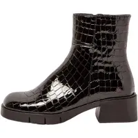 Art für Damen. 112841301003_001 Lederstiefeletten 1284 Warsaw schwarz (36), 3 bis 5 cm, Reißverschluss, Lässig
