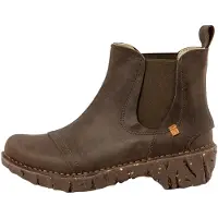 El naturalista für Damen. 2N1583220005_0G3 Arizona Khaki grüne Lederstiefeletten (41), 1 bis 3 cm, Keine, Lässig