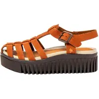 Art für Damen. 1157531GM003_0MU Leder-Sandalen 1575 Brighton braun (40), 3 bis 5 cm, Schnalle, Lässig