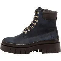 Art für Damen. 119671166003_0B0 Lederstiefeletten 1967 Amberes marineblau (39), 5 bis 8 cm, Schnürsenkel, Reißverschluss, Lässig