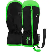 Reusch Fäustlinge Ben Mitten Kinder Black / Neon Green-1 - 2 jaar