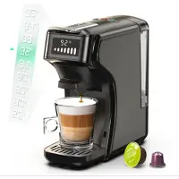 HiBREW 5-in-1 Kapselkaffeemaschine H1B-black (schwarz)