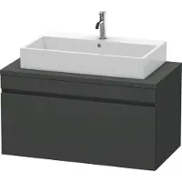 Duravit DuraStyle Waschtischunterbau für Konsole, 1 Auszug, 1000mm, DS531404949, Farbe: Graphit Matt Dekor