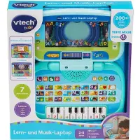 Vtech Kindercomputer "Lern- und Musik-Laptop", bunt, Kindercomputer, KinderB:23,3cm H:28cm T:5cm, Kunststoff, Kindercomputer, B:23,3cm H:28cm T:5cm