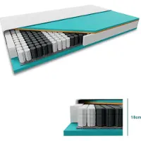 TEXTILOMANIE Kokosmatratze COCO STANDARD 18 cm 90 x 200 cm Matratzenschutz: OHNE Matratzenschoner