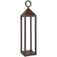 ROSSINI ILLUMINAZIONE Tragbare LED-Tischlampe PICNIC 2,2 W, IP54, 2700 K, 43 cm, Cortenstahl – wiederaufladbares kabelloses Licht für drinnen und draußen – Rossini Group